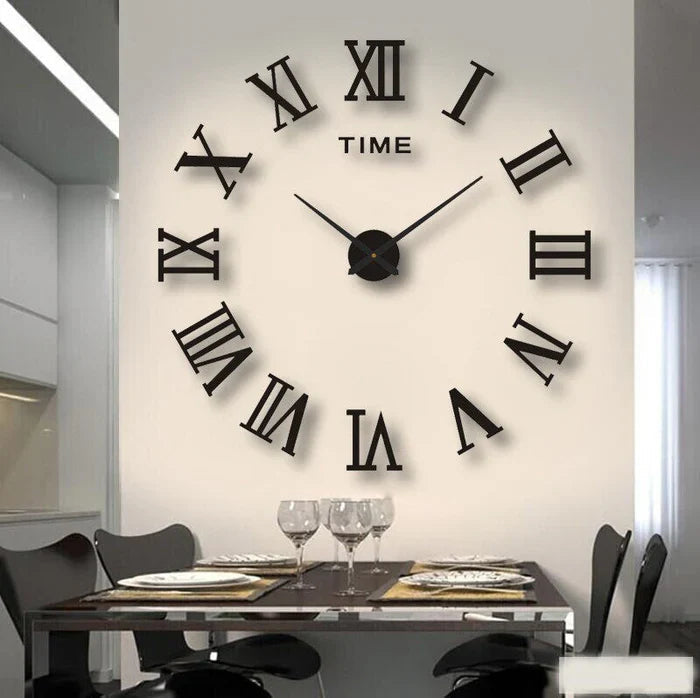 Big Stylish Wooden Wall Clock