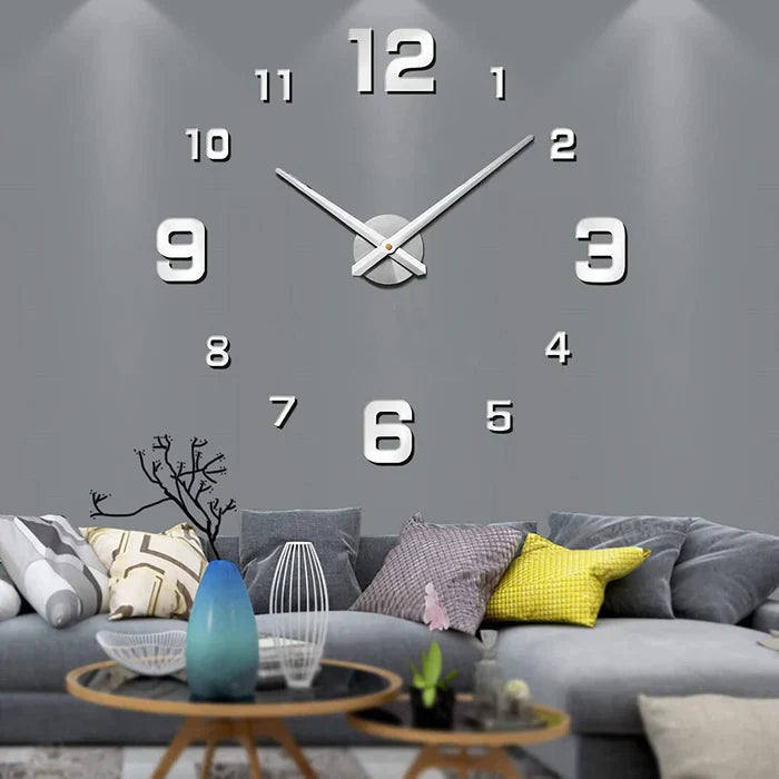 Big Stylish Wooden Wall Clock