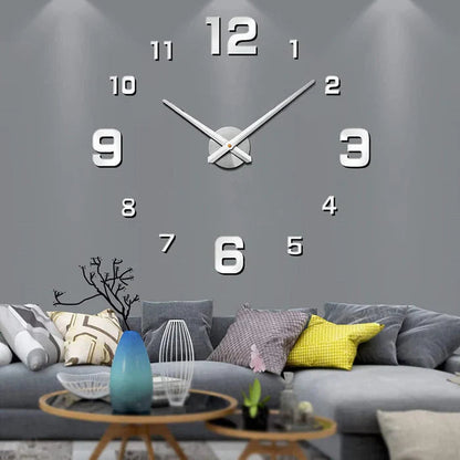 Big Stylish Wooden Wall Clock