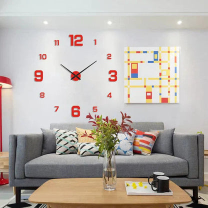 Big Stylish Wooden Wall Clock