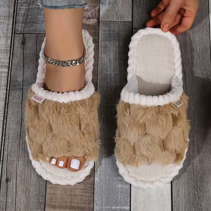 Stylish Fuzzy Slippers for Women - Slippers - Wild Eye Vision