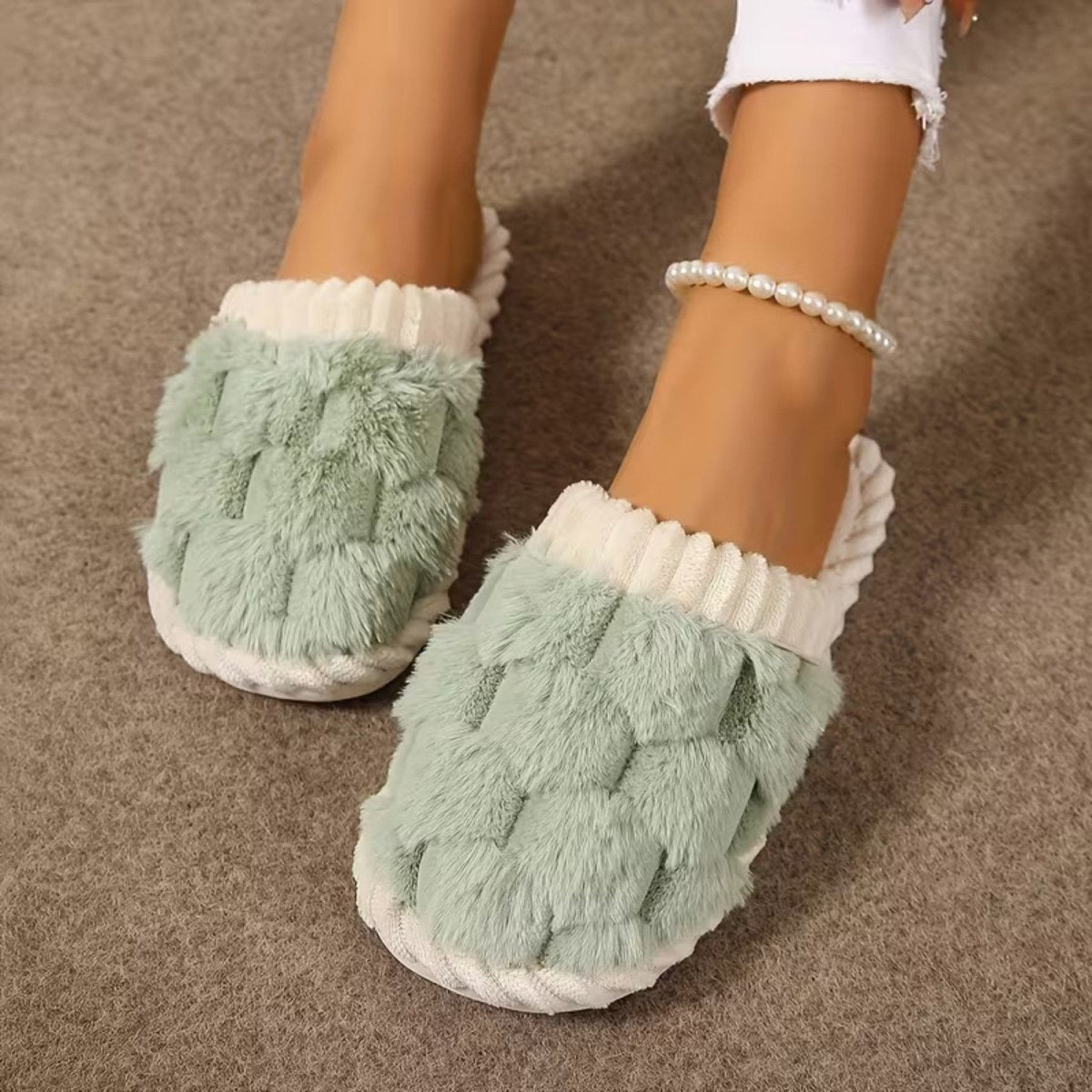 Stylish Fuzzy Slippers for Women - Slippers - Wild Eye Vision