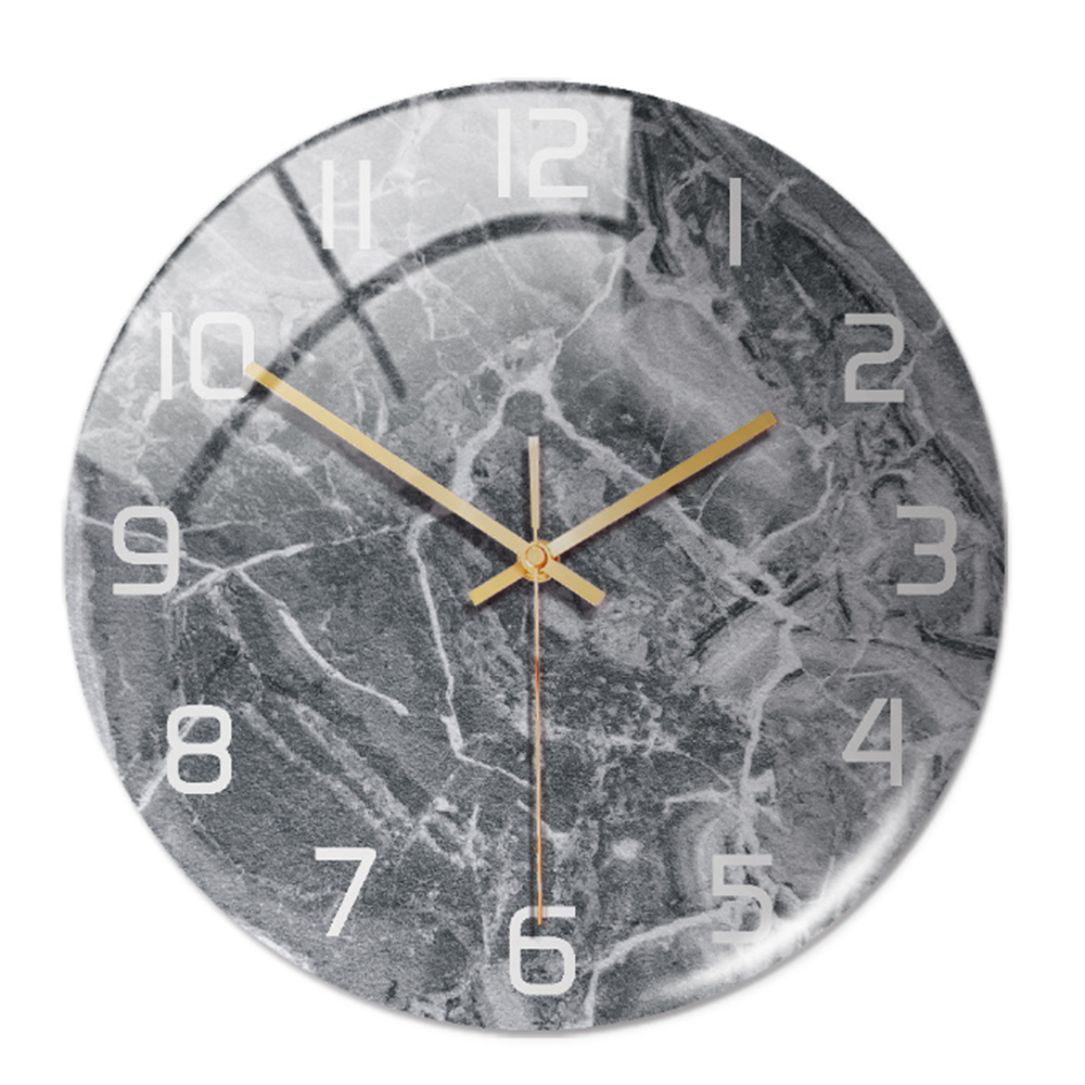 Elegant Marble Effect Wall Clock