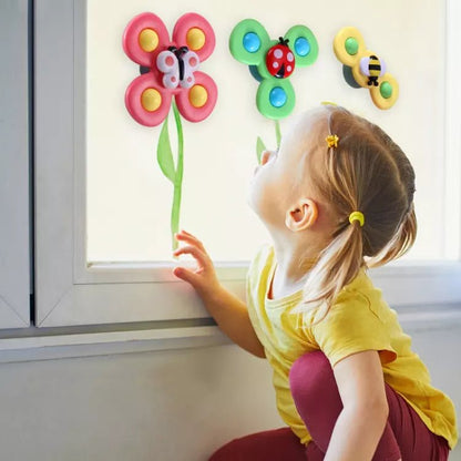 Fun Rotating Suction Cup Toy 3-Pack Set