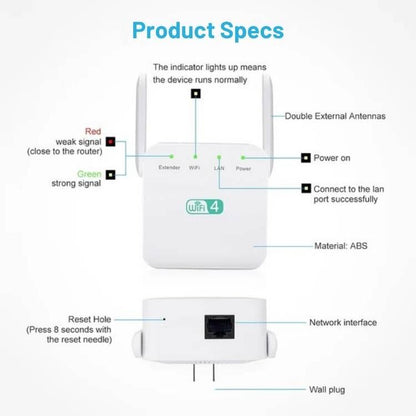 Super - Range 5G/2.4G WiFi Booster - WiFi Booster - Wild Eye Vision