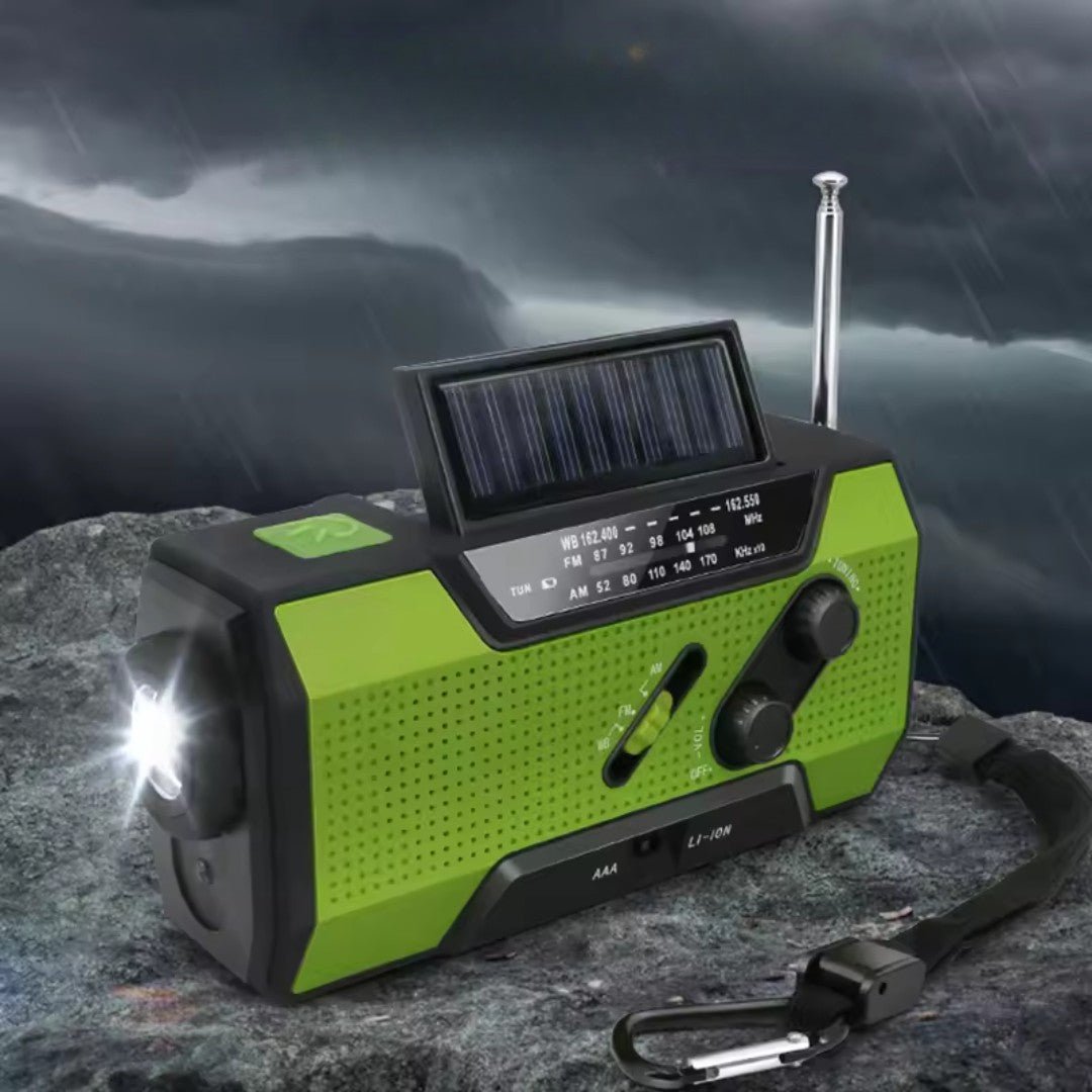 Portable Solar Powered Emergency Radio with Long Battery Life - Fesara