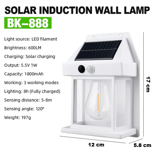 Eco Friendly Outdoor Solar Wall Light