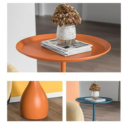 Classic Round Metal End Table