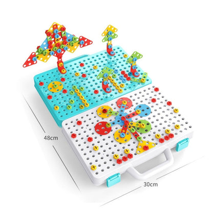 Colorful Kids Building Toy Box
