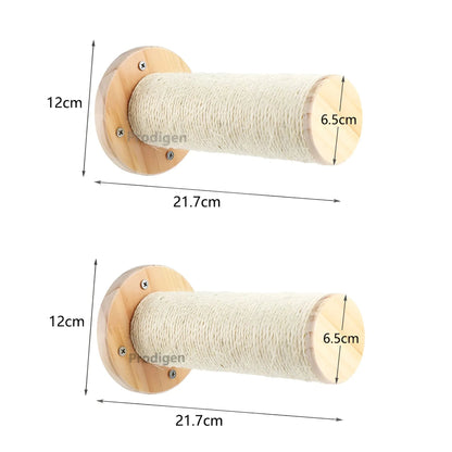 Cat Climbing Wall Shelf with Scratch Post