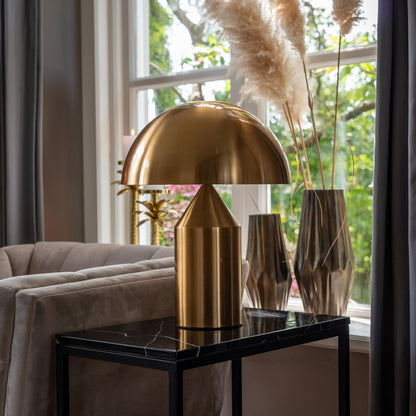 Contemporary Gold Dome LED Desk Lamp 3-Light