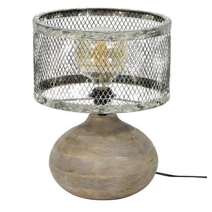 Stylish Metal Wood Desk Lamp