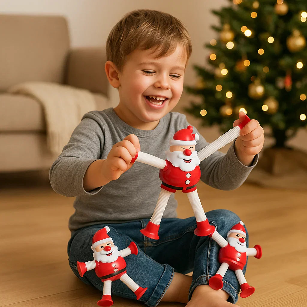 Colorful Christmas Baby Suction Toy Figures