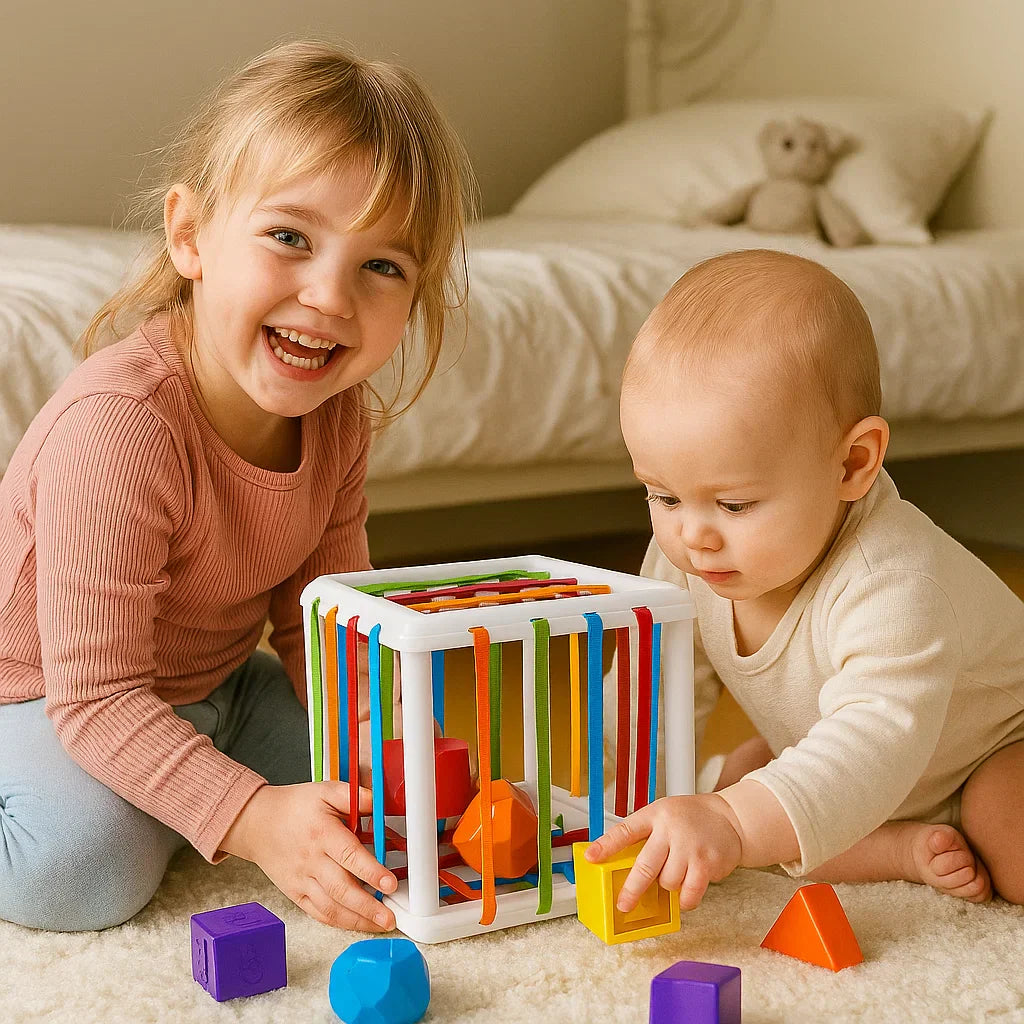Educational Wooden Shape Sorter Toy - Fesara