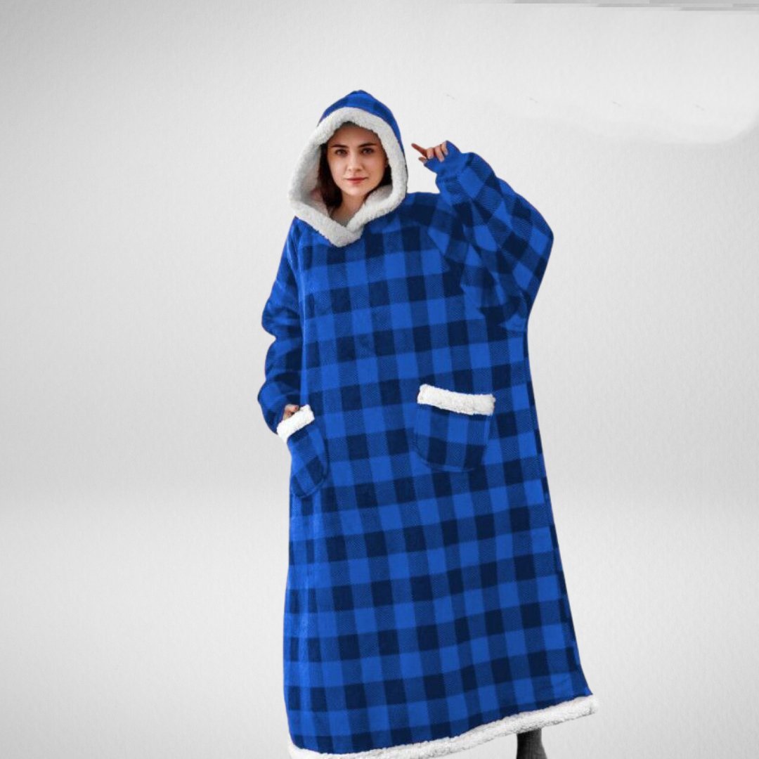 Plush Fleece Lined Oversized Hoodie Blanket