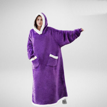 Plush Fleece Lined Oversized Hoodie Blanket