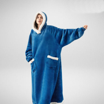 Plush Fleece Lined Oversized Hoodie Blanket