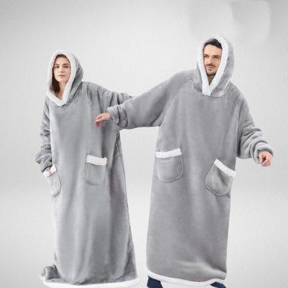 Plush Fleece Lined Oversized Hoodie Blanket