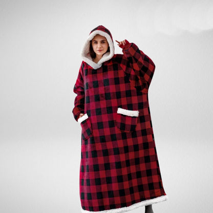 Plush Fleece Lined Oversized Hoodie Blanket