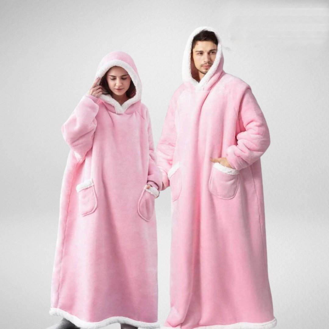 Plush Fleece Lined Oversized Hoodie Blanket