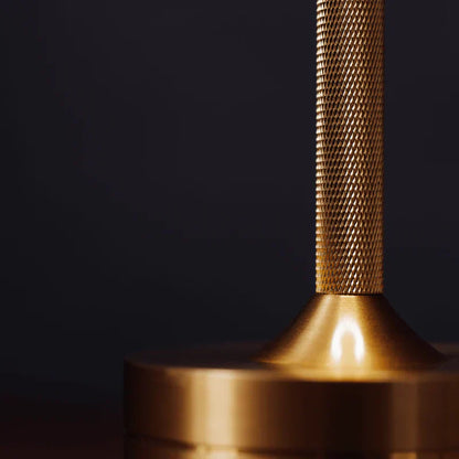 Stylish Gold Metal Desk Lamp with USB Recharge