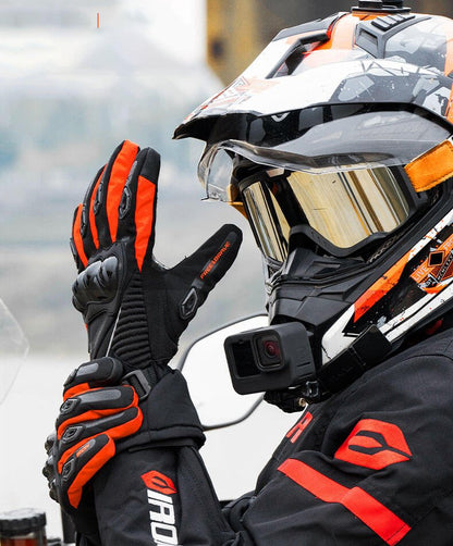 Warm Waterproof Motorcycle Winter Gloves with Thermal Insulation - Fesara