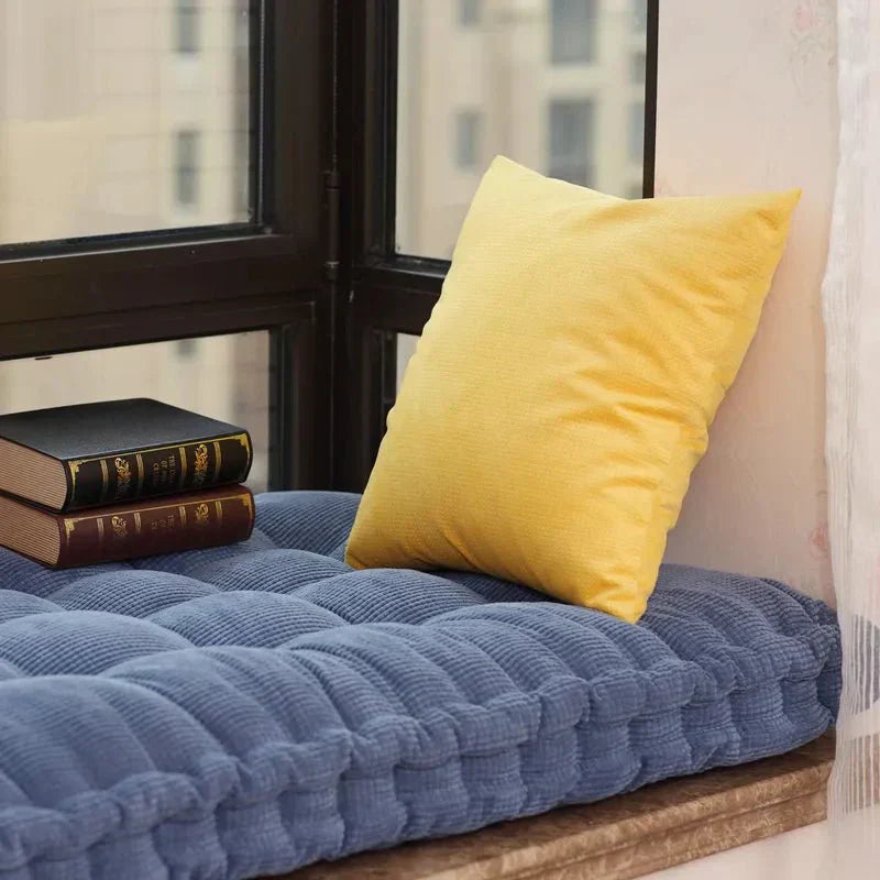 Plush Rectangular Bench Cushion Extra Comfortable Padding