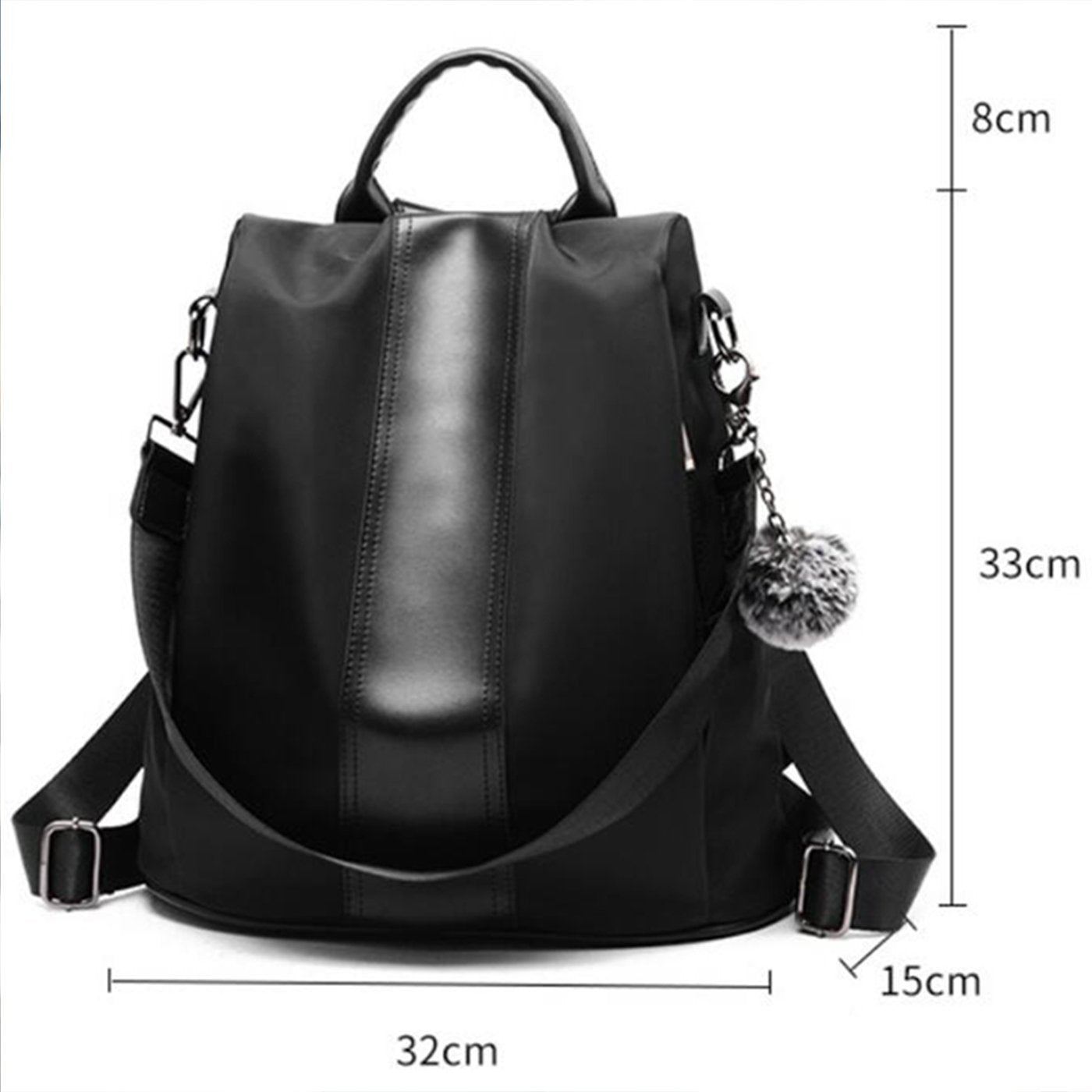Secure Women's Leather Travel Backpack
