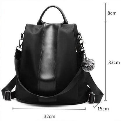 Secure Women's Leather Travel Backpack