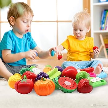 Fesara Kids' Kitchen Food Chopping Play Set