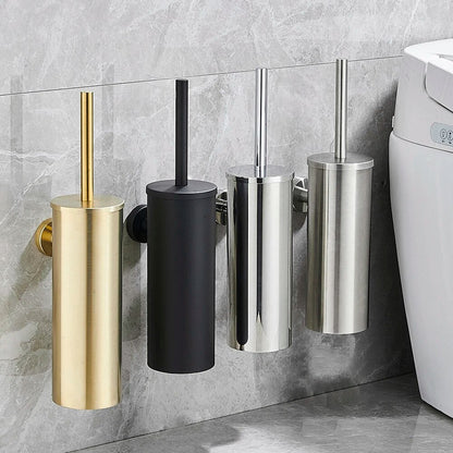 Modern Stainless Steel Wall Mount Toilet Brush Holder
