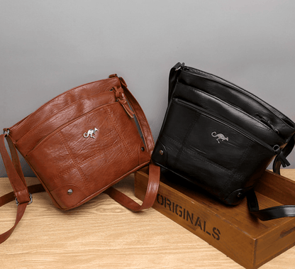 Classic Brown Leather Crossbody Bag