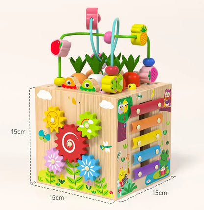 Classic Wooden Play Cube for Kids Learning Toy