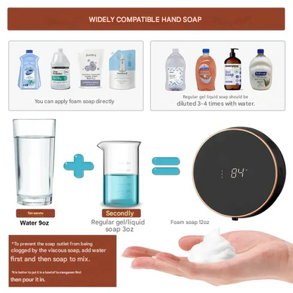 Automatic Touchless Soap Dispenser with LED Screen