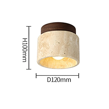 Natural Stone Travertine Pendant Light