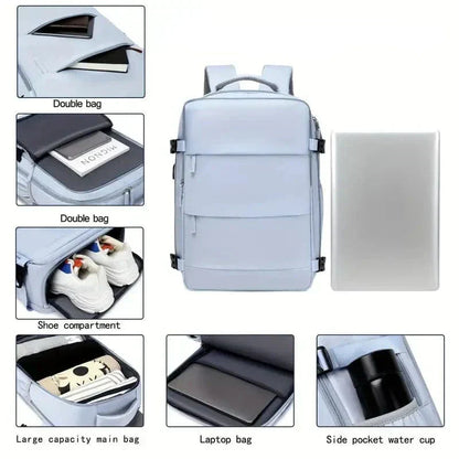 Compact Ryanair Flight Bag - Small Laptop Cabin Backpack