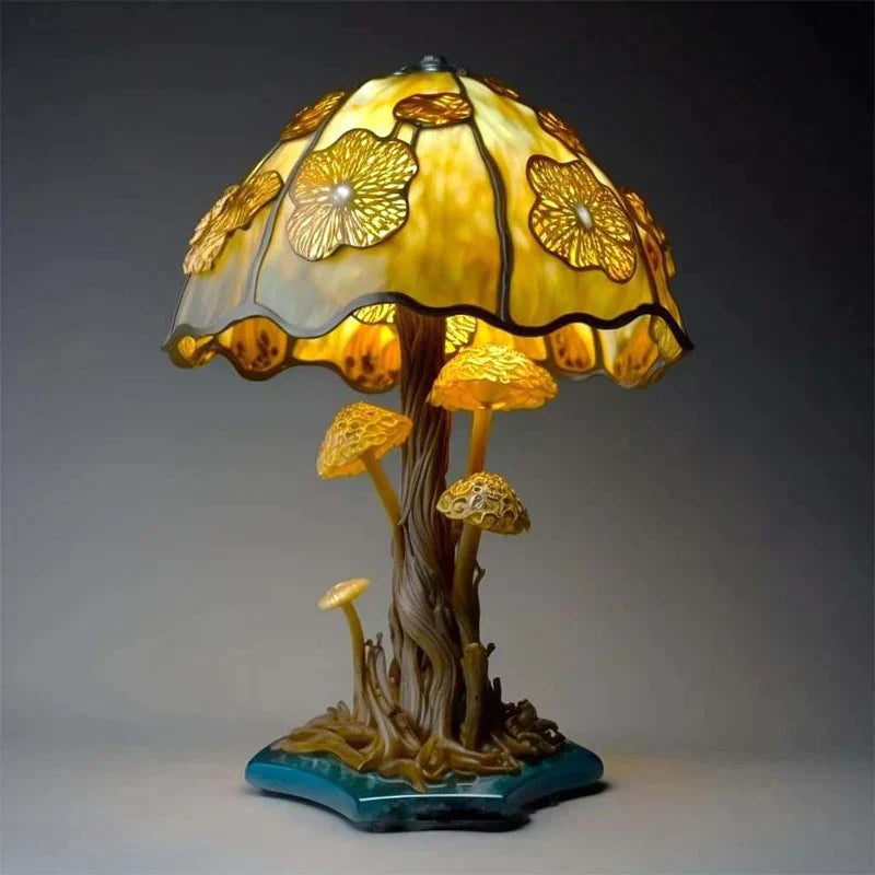 Bright Colored Glass Table Lamp