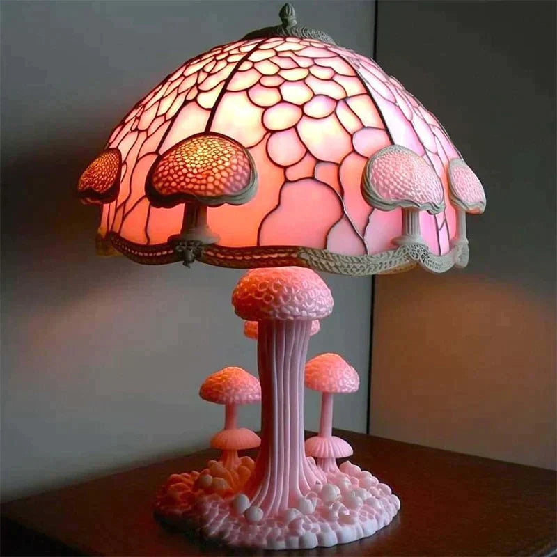 Bright Colored Glass Table Lamp