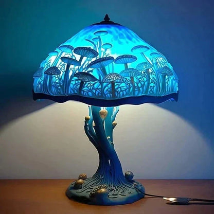 Bright Colored Glass Table Lamp
