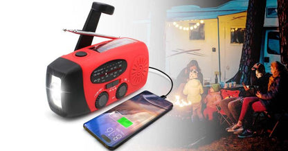Portable Solar Powered Emergency Radio Charger