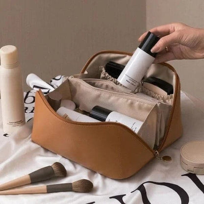 Practical Travel Makeup Bag with Spacious Compartments