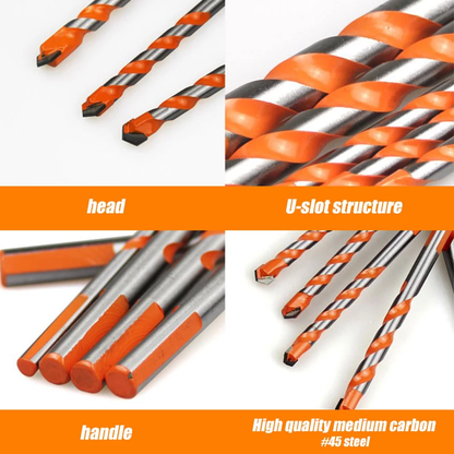 Heavy Duty Triangle Drill Bit Set