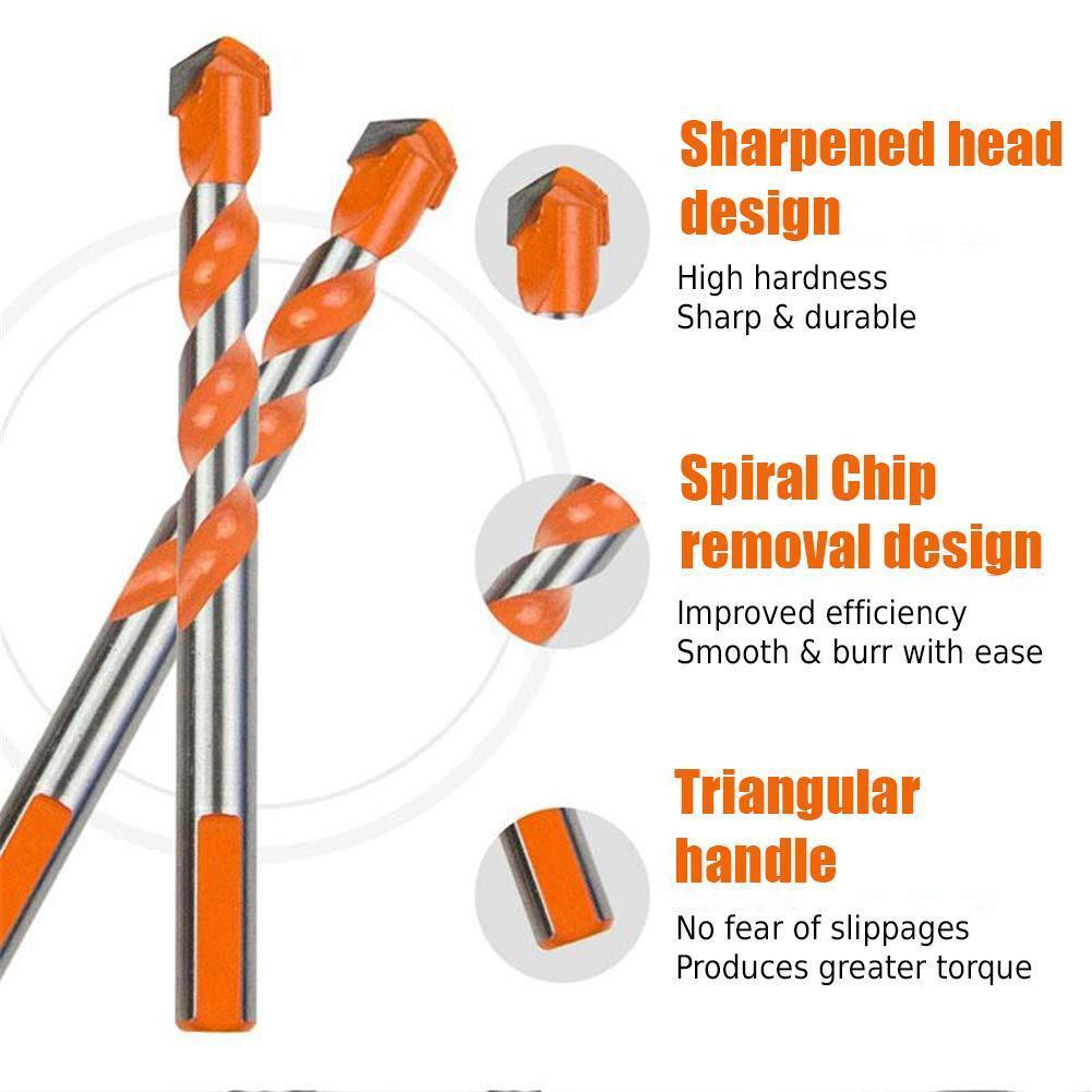 Heavy Duty Triangle Drill Bit Set