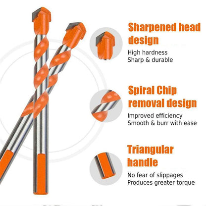 Heavy Duty Triangle Drill Bit Set