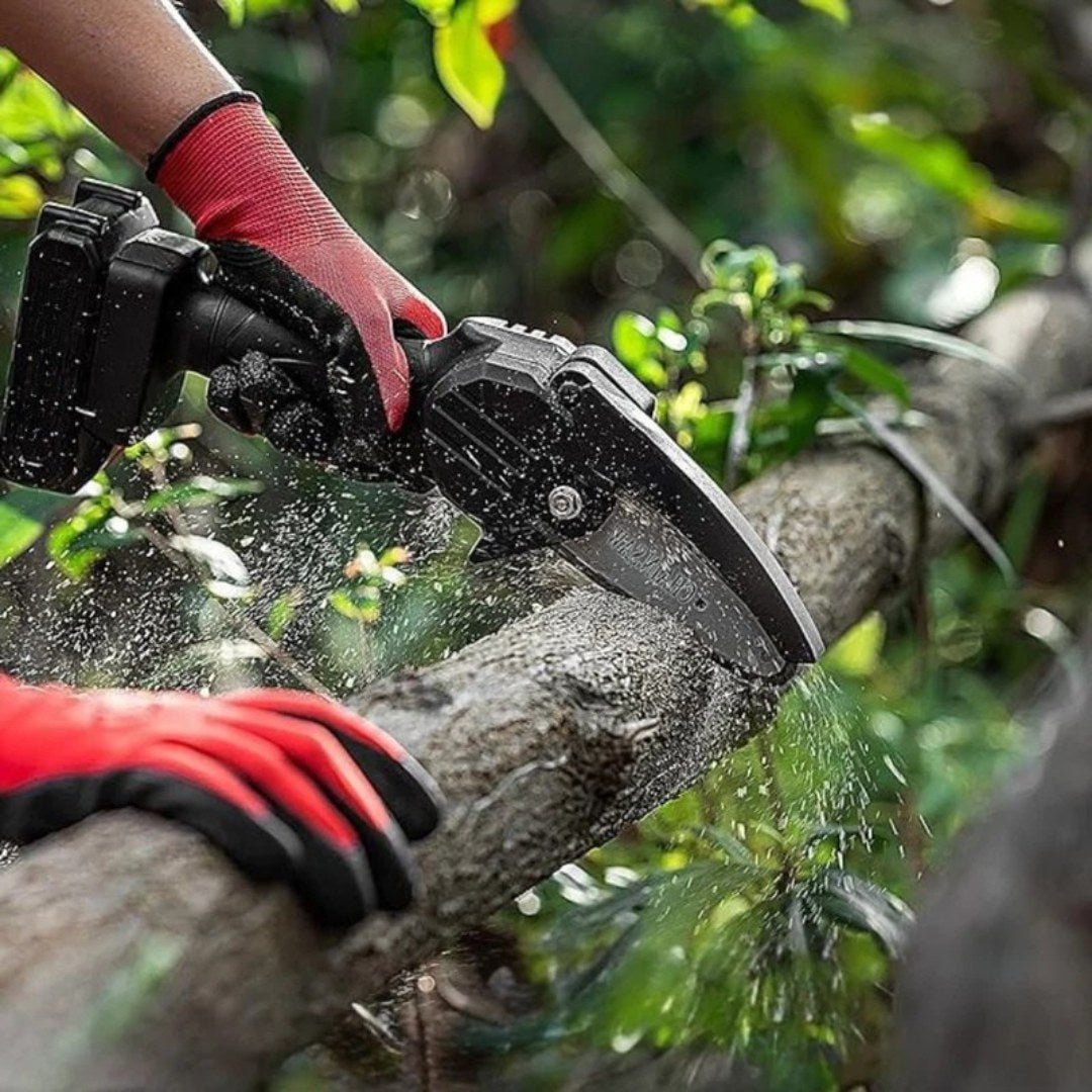 Compact 4 Cordless Mini Chainsaw for Yard Cutting - Fesara