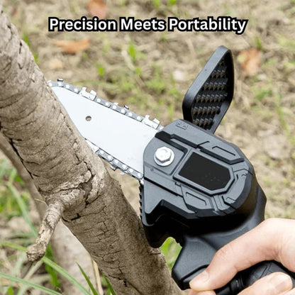 TrimPro – 4" Cordless Mini Electric Chainsaw for Gardening & Yard Work - Cordless Chainsaw - Wild Eye Vision