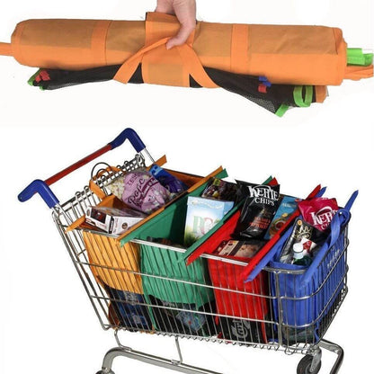 Reusable Grocery Shopping Bag Set of 4
