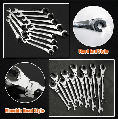 Compact Adjustable Pipe Wrench for Tight Spaces
