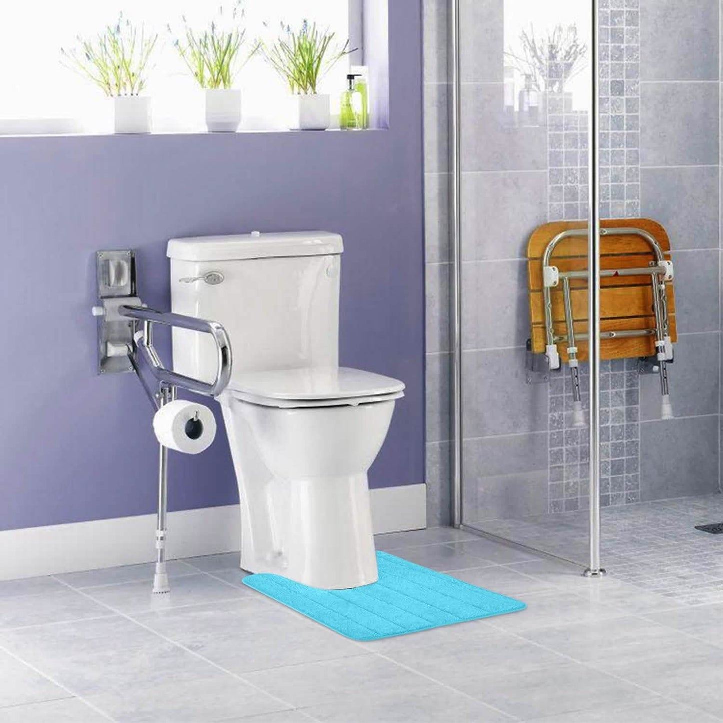 Anti-Slip U-Shaped Bathroom Floor Mat