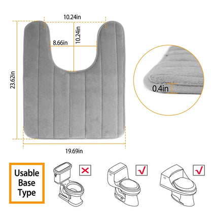 Anti-Slip U-Shaped Bathroom Floor Mat